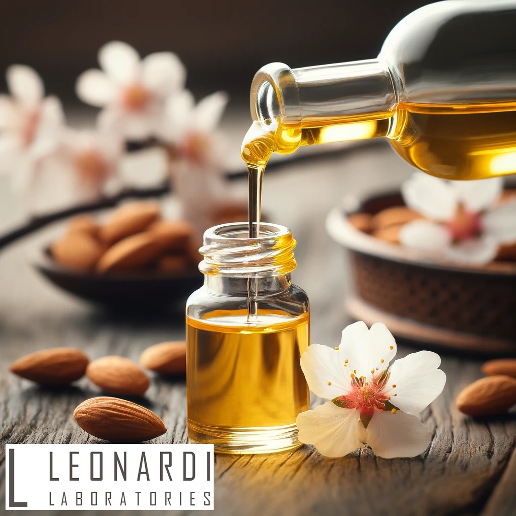 Sweet Almond Oil 200ml being Poured 